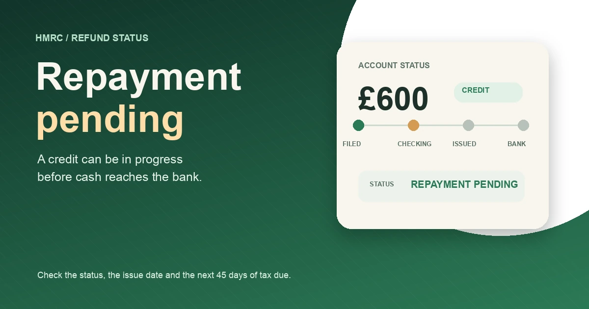Cover image for HMRC Repayment Pending: What It Means and How Long Your Tax Refund Takes in 2026