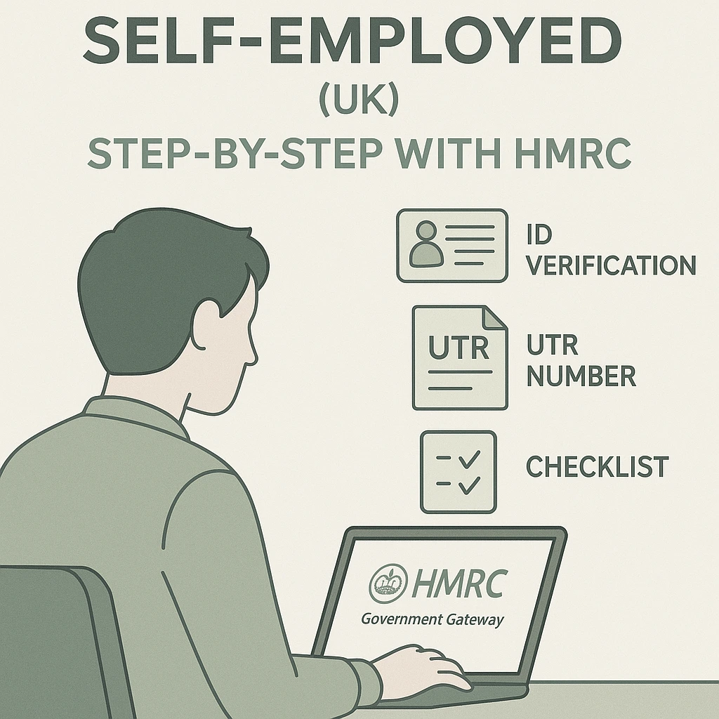 Cover image for Registering as Self-Employed with HMRC: Step-by-Step UK Guide